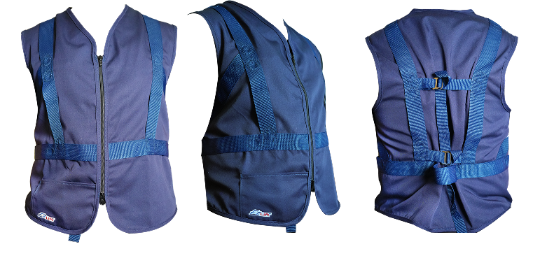 Three EZ Lift Vests displayed side by side